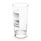 aICreationのモノクロの雪景色 Long Sized Water Glass :right