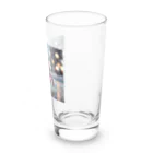 NAOSANの気まぐれ屋の探検中のカニ Long Sized Water Glass :right