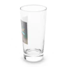 ganeshaのおもちゃの飛行機で遊ぶかわいいブタ Long Sized Water Glass :right