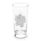 66.9(ろろっく)のバラと水面と魚(グレー) Long Sized Water Glass :right