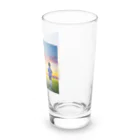 musashiyaの夕日とサッカー少年 Long Sized Water Glass :right