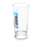 kok&foreverのスクーター配達員のイラスト Long Sized Water Glass :right