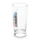 kok&foreverのスクーター配達員のイラスト Long Sized Water Glass :right