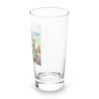 二宮大輔のカエルライダー4兄弟　長男　マッテオ Long Sized Water Glass :right