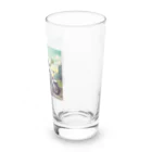 二宮大輔のカエルライダー4兄弟　3男　パオロ Long Sized Water Glass :right