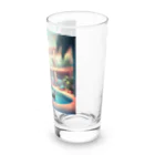 pandownloadの室内プールで遊ぶパンダ Long Sized Water Glass :right