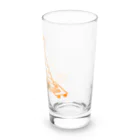 knockin-bluesのてっぺん猫（オレンジ） Long Sized Water Glass :right