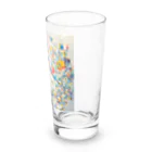 Shellの抽象アート：キューブ Long Sized Water Glass :right