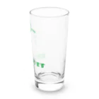 非常口の人のピクトグラム「定時で帰ります」 Long Sized Water Glass :right