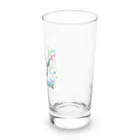 まんじゅ王国のこのキュートなペンギンがお祝いムード全開 Long Sized Water Glass :right