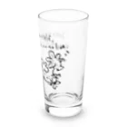 odan5の英文とぐにゃぐにゃお花 Long Sized Water Glass :right