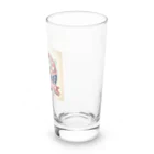 猫猫’ズのMeow University シリーズ【白猫】 Long Sized Water Glass :right