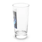 AQUAMETAVERSEのシャボン玉の中のバレリーナ　BLUE PLUM  691 Long Sized Water Glass :right