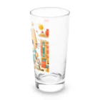 Rパンダ屋の「読書猫」グッズ Long Sized Water Glass :right