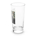 sunday_sataurday_freedayの喜んでいるゴリラ Long Sized Water Glass :right