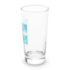 DINO-studioのジェットスキーを楽しむ赤ティラノ Long Sized Water Glass :right