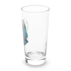 終わらない夢🌈のパーカーを着た猫🐱 Long Sized Water Glass :right