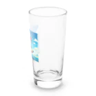 Snow-peaceのサーフィンアライグマの夏の日 Long Sized Water Glass :right
