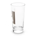 DQ9 TENSIのカーテンと遊ぶ愛らしい猫ちゃん Long Sized Water Glass :right