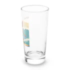 ハワイライフのSURFING猫（男の子バージョン） Long Sized Water Glass :right