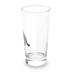 黒い海藻の馬　シルエット Long Sized Water Glass :right