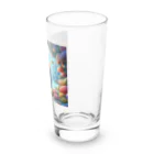 ことぶき　358の珊瑚に癒される猫 Long Sized Water Glass :right