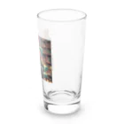 AIおじさんの読書をするおじさん Long Sized Water Glass :right