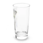 青い猫の真白 Long Sized Water Glass :right