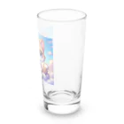 可愛い動物達の可愛い猫 Long Sized Water Glass :right