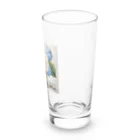 OkometoOmochiの紫陽花とポップコーン Long Sized Water Glass :right