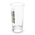 kokin0の水辺を走る犬 dog runnning on the water Long Sized Water Glass :right