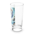 NaturalCanvasの鯉の滝登り Long Sized Water Glass :right