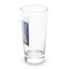 No Horse No Lifeのドット絵歌うウマノスケ君 Long Sized Water Glass :right