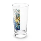 タカヤマ・サイトの錦上添花・孔雀 Long Sized Water Glass :right