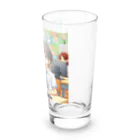 可愛い男の子イラスト販売所　By,keicyanの男の子　中学1年生　パソコン部 Long Sized Water Glass :right