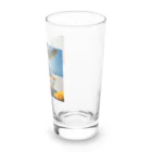 かるるんショップのかき氷シリーズ　ブルーハワイとマンゴー Long Sized Water Glass :right