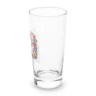 MKYU4のカシャリ！オシャレな眼鏡をかけたにゃんこ Long Sized Water Glass :right