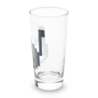 ねこさん爆発ショップのハチワレねこさんドット（ファビコン）  Long Sized Water Glass :right