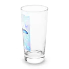 ヤママユ(ヤママユ・ペンギイナ)のケープペンギン「ちょうちょ追っかけてたの」(Blue) Long Sized Water Glass :right