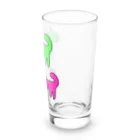 柴犬しばわんこhana873のしばいぬさんたち(ピンクと黄緑)柴犬さんたち Long Sized Water Glass :right