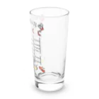 イラスト MONYAAT の今日はどこに行く?あ・み・だ・く・じ♪ 白たこさんのあみだくじ Long Sized Water Glass :right