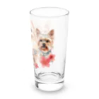 SANKAKU DESIGN STOREのお花の似合う小さい犬たち。 Long Sized Water Glass :right