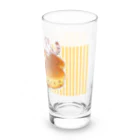 雑貨屋きゅう＠suzuri支店のにゃんこ＆食《くるみパン》しましまB Long Sized Water Glass :right