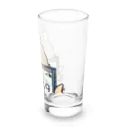 Lily bird（リリーバード）の「小鳥が眠りたがってるんだ」（シナモン文鳥） Long Sized Water Glass :right