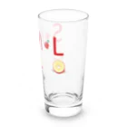 イラスト MONYAAT のML002 SMLTシャツのりんごすたぁ*輪切りのリンゴ Long Sized Water Glass :right