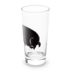 タバタ画房のふてぶてしいクロねこ Long Sized Water Glass :right