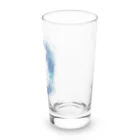 Tender blueの青に染まる Long Sized Water Glass :right