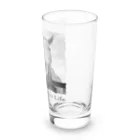 SHOP HAPPY HORSES（馬グッズ）のスピプー（モノクロ） Long Sized Water Glass :right
