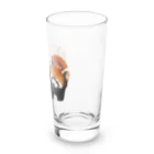 いきもの大好き！ほほえみフレンズの仲良しなレッサーパンダ Long Sized Water Glass :right