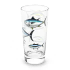 泉@二次元魚市場　瀞鮪の美味しい鮪の群(和名なし） Long Sized Water Glass :right